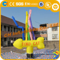 Hot sale custom inflatable air dancer with blower , colourful single leg advertising inflatable sky dancer